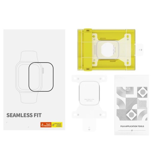 Kit de protection professionnel pour Apple Watch 49 mm Protecteur d'écran en hydrogel pour Series Ultra 1 2 Film protecteur couvrant entièrement