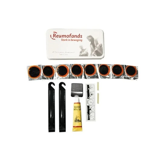 Kit de reparação de bicicletas e bicicletas elétricas Kit de reparação portátil de câmaras Pneus Patches Cola Ferramentas Acessórios de ciclismo