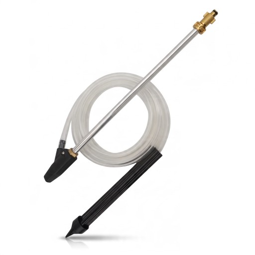 Kit de sablage pour nettoyeur haute pression Portland et Husky Buse en céramique #035 Tube en acier inoxydable de 46 cm Tuyau de 3 m Élimination