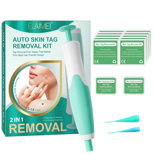 Kit de suppression des verrues Outil de suppression des grains de beauté 2 en 1 Stylo de suppression des verrues V343