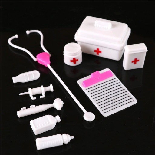 Kit médico para muñecas 10 piezas