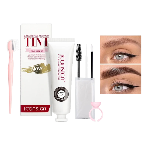 Kit para coloración de cejas y pestañas Kit para el cuidado de las cejas Kit profesional para cejas resistente al agua con color de larga duración Productos para cejas