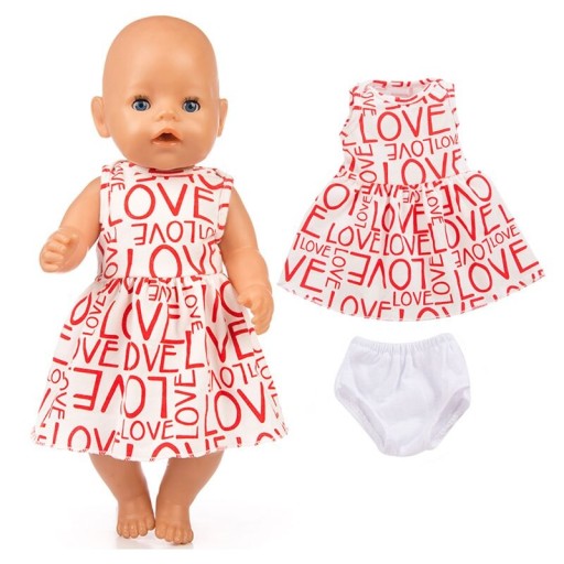 Kleid und Höschen für die Puppe