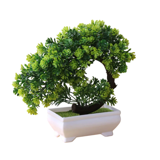 Kleiner künstlicher Baum im Topf, 1 Stück, künstliche dekorative Pflanze, Simulationsbaum, Tischdekoration, Zuhause, Hotel und Garten, Kunststoffdekoration