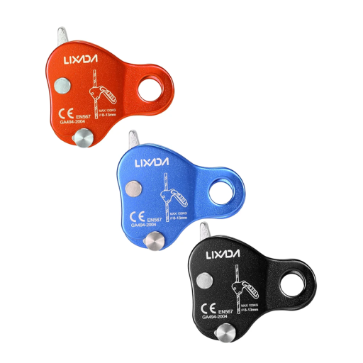 Kletter Sicherungsgerät 7,7 x 7,5 cm Aluminiumlegierung 7075 Für Seile 8–13 mm Leichtes Sicherungsgerät 91 g Maximale Traglast 100 kg