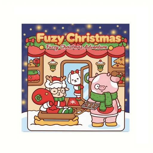 Kleurboeken voor kinderen en volwassenen met kerstmotieven en winterse gezelligheid 20 x 20 cm tekenboek voor ontspanning en creativiteit