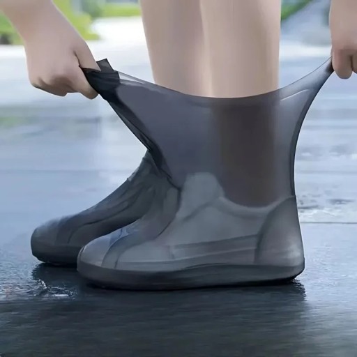 Kleurrijke siliconen beschermhoezen voor schoenen maat 41-47 tegen water en vuil met antislipzool