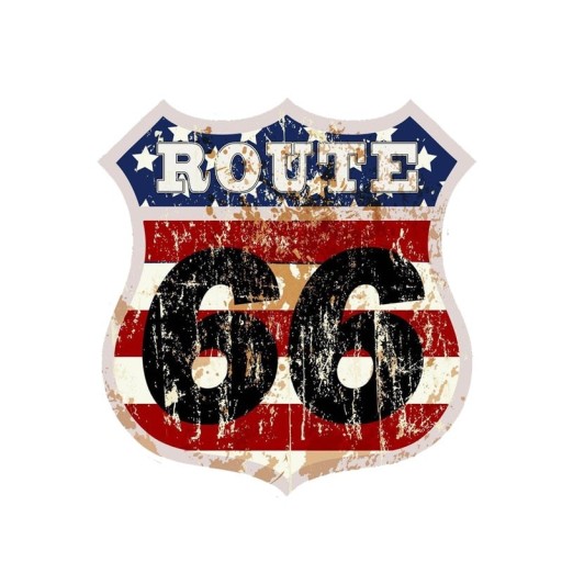 Klistermærke til Route 66