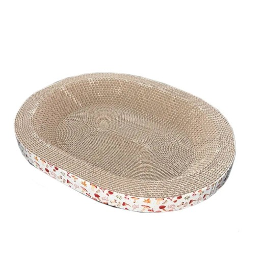 Klösträd i wellpapp för katter 40x28x8 cm Multifunktionell kloleksak Kattmynteställ