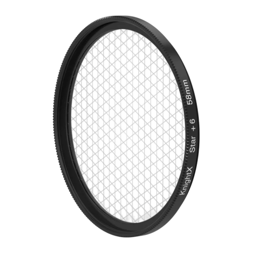 KnightX Effects Star Line Filter 67 mm Star Filter met Cross Aperture voor Canon Sony Nikon Creëert een stereffect Dikte 3,1 mm