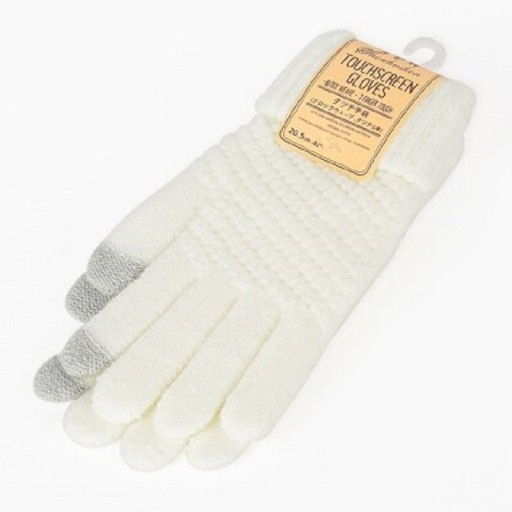 Knitted Gloves with Touch Fingers