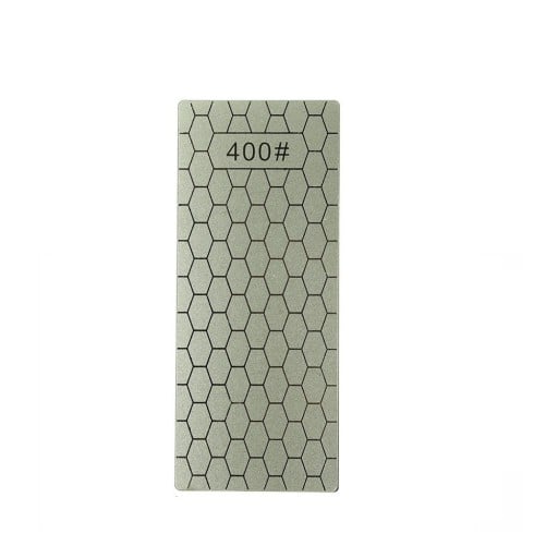 Knivsliber med diamantoverflade Flad slibeblok med sekskantet mønster Til håndslibning Dimensioner 15 x 6,3 cm