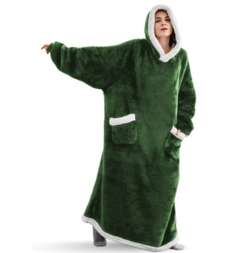 Kocyk oversize z rękawami 150 cm