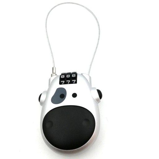 Kódový zámek s teleskopickým ocelovým lankem třímístné heslo bezpečnostní lankový zámek na zavazadla batohy a tašky