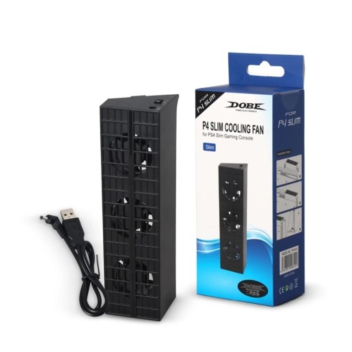 Koelstand ventilator voor PS4 Slim DC 5V Drie-standen schakelaar TURBO/SLOW ABS constructie 10000 omw./min USB voeding Stabiele koeling van de console