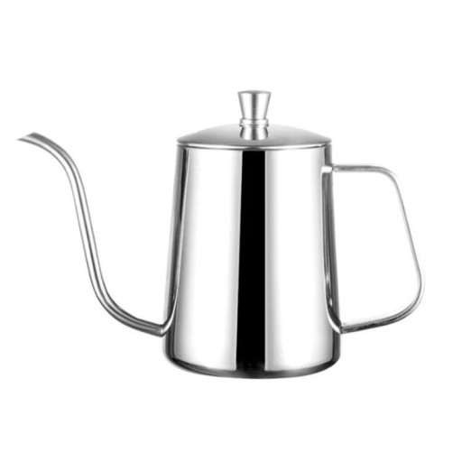 Koffie- en theepot met antiaanbaklaag 600 ml roestvrij staal keteltje met smalle tuit voor nauwkeurig schenken