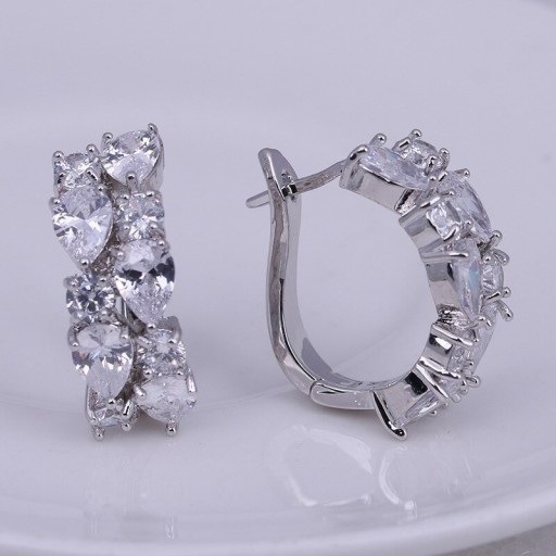 Kolczyki damskie okrągłe H726