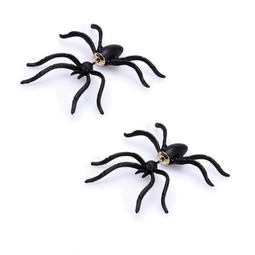 Kolczyki damskie z pająkiem