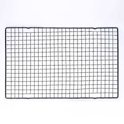 Kølerist i rustfrit stål 40,7 x 24,9 cm Drypkølerist med non-stick belægning til bagning, grillning og tørring