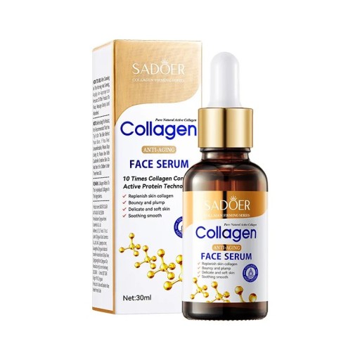 Kollagen ansigtsserum Fugtgivende Beroligende Regenererende Anti-aging ansigtsessens Næring og hudelasticitet Anti-rynkepleje 30 ml