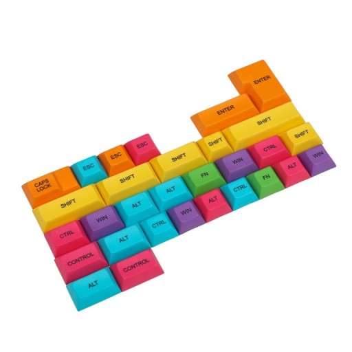 Kolorowe wyjmowane klawisze