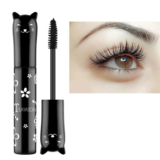 Kolorowy wodoodporny tusz do rzęs w kształcie kota Tusz do rzęs Cat Lash Extension Bold Color Mascara