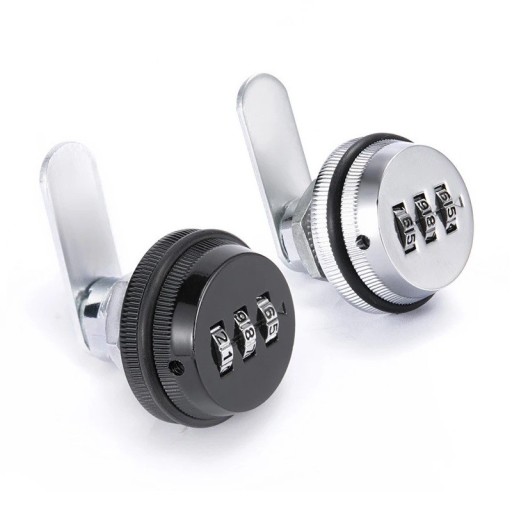 Kombinační vačkový zámek na skříňku 30 mm 3místný kód bezklíčový pro nábytek schránky a dveře tloušťka 1–25 mm