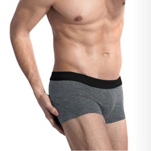 Komfortable herreboksershorts - Grå