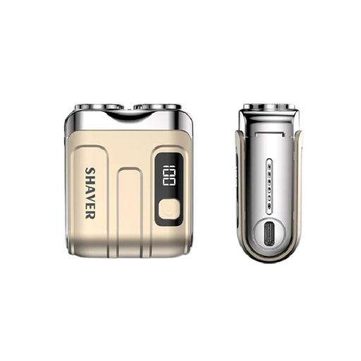 Kompakt elektrisk rese rakapparat med magnetblad, LED-display, USB-C-laddning, galvaniserad kropp för daglig rakning