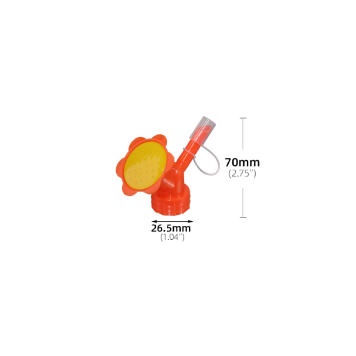 Konewka z końcówką do butelki PET, kolorowa, 1 szt., konewka z nasadką spryskiwacza w kształcie kwiatka, 70 mm