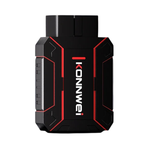 KONNWEI MAXOBD Bluetooth 5.2 OBD2 diagnosztikai olvasó teljes rendszerdiagnosztika hibaolvasás és törlés 41 márka Autó VIN fekete piros