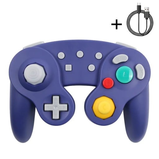Kontroler bezprzewodowy w stylu GameCube z funkcją Turbo, wibracjami i funkcją wybudzania konsoli, kompatybilny z komputerami PC i Nintendo