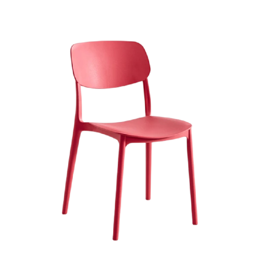 Konyhai étkezőszék formázott háttámlával és profilozott ülőfelülettel Műanyag szerkezet Karfa nélkül Konyhába és étkezőbe, valamint irodába