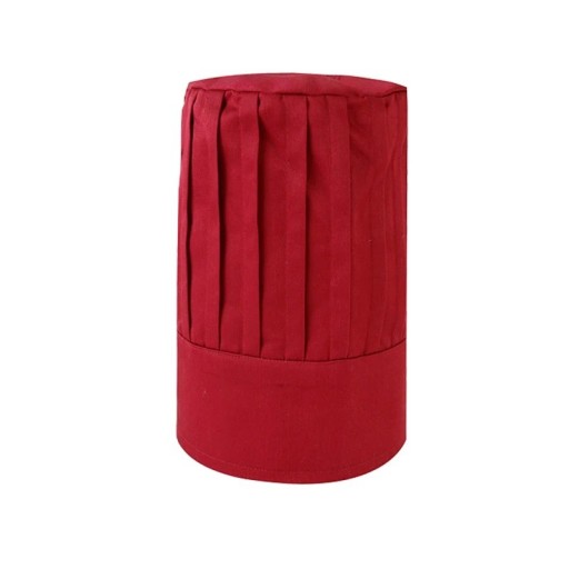Konyhai sapka magas szabás 29 cm raktár pamut poliészter munkavédelmi fejfedő a konyhába gasztronómiai ruházat