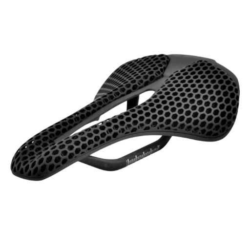 Koolstof ultralicht fiets zadel met 3D honingraatstructuur, lengte 24,8 cm, breedte achter 14 cm, zwart, voor MTB en wegwedstrijden