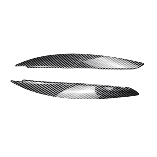 Koplampen Stickers 3D Effect 2 stuks ABS carbon zwart stickers decoratie auto verlichting voor carrosserie styling