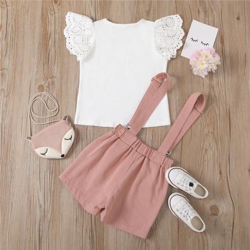 Κοριτσίστικο μπλουζάκι και σορτσάκι L1146