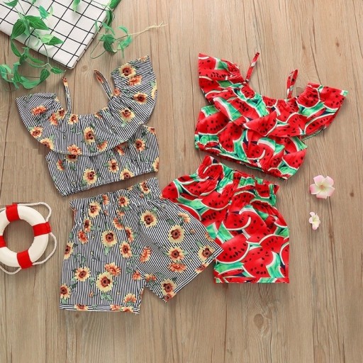 Κοριτσίστικο τοπ και σορτσάκι L1202