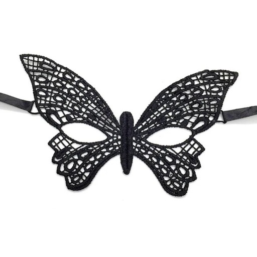 Koronkowa maska z motywem motyla
