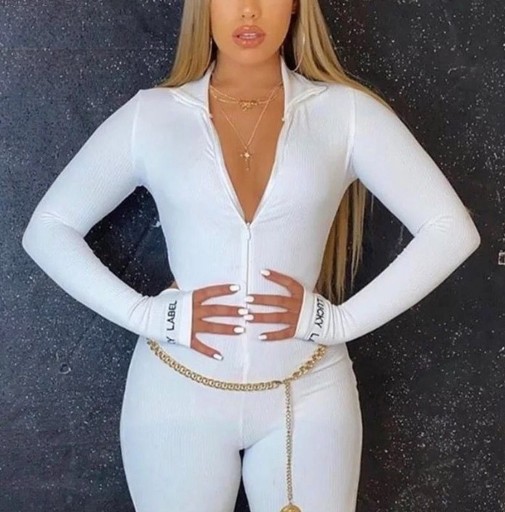 Kort åtsittande jumpsuit för kvinnor