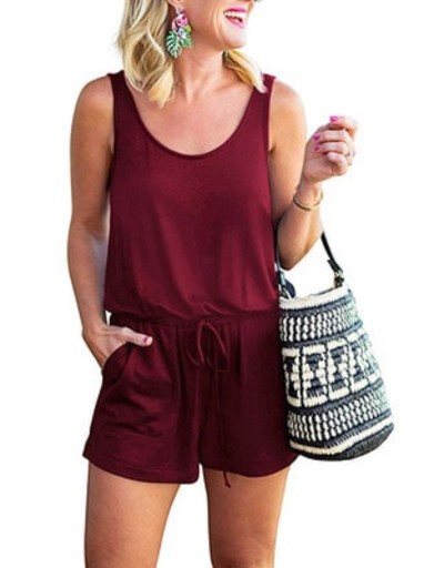 Kort jumpsuit för kvinnor