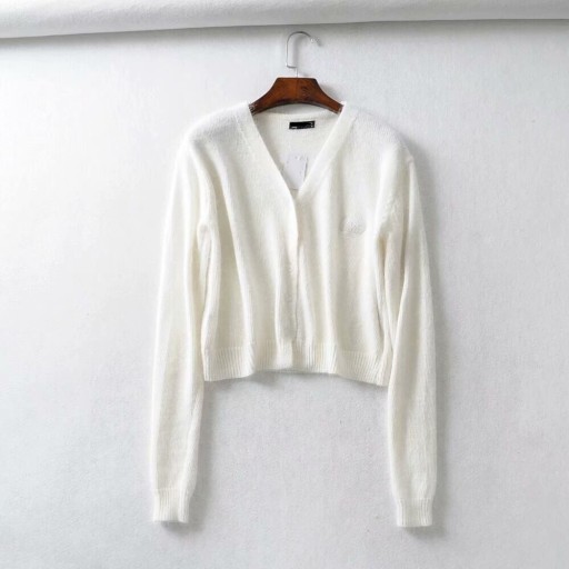 Kort sweater med knapper til kvinder A2986