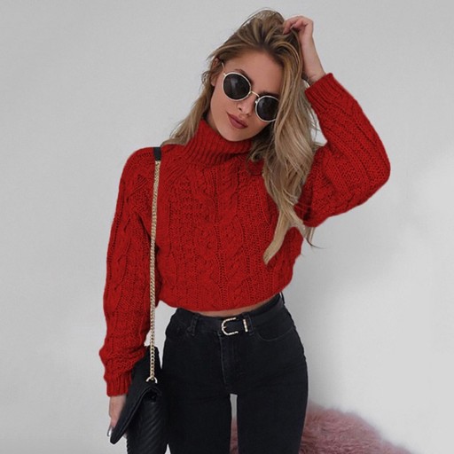 Kort turtleneck, dam A2206