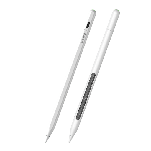 Kosketuspena iPad Pro ja Air 2018–2024 Etsi-ominaisuudella ja varapäillä