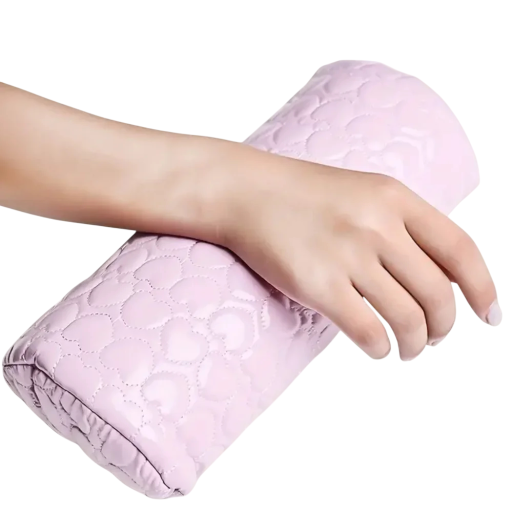 Kosmetikkissen für die Hand 7 x 12,8 x 29 cm Weiche Handauflage Waschbarer tragbarer Kissen mit Reißverschluss für die Nagelmodellage