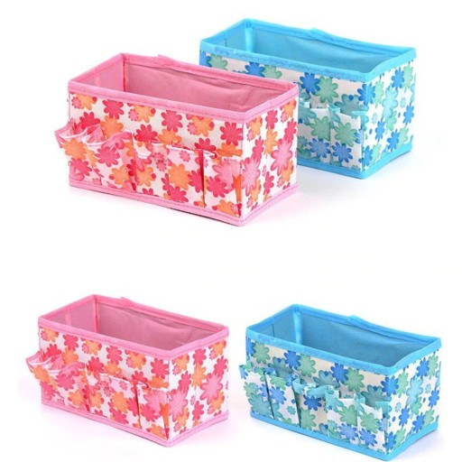 Kosmetikorganisator med blomster