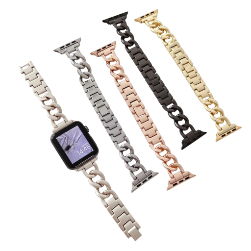 Kovainen ranneke Apple Watch 42 mm 44 mm 45 mm 46 mm 49 mm sinkkiseoksesta Yhteensopiva Series 1 2 3 4 5 6 7 8 9 SE Ultra Tyylikäs kestävä ranneke