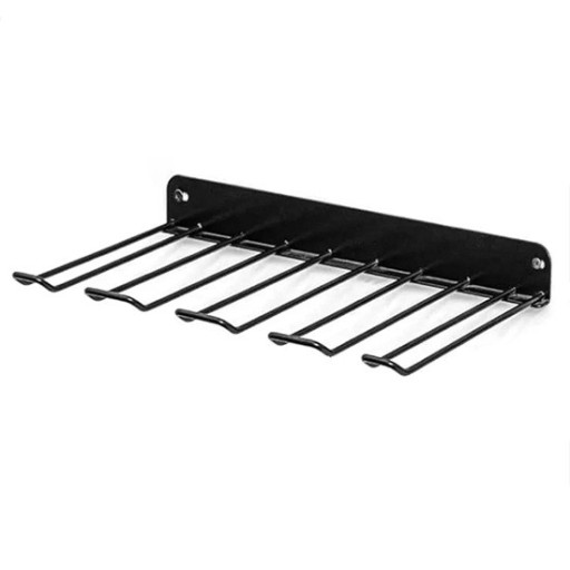 Kovový držák s háky 41 x 19 cm na zavěšení vrtaček elektrického nářadí a příslušenství úložný systém do dílny a garáže na zeď