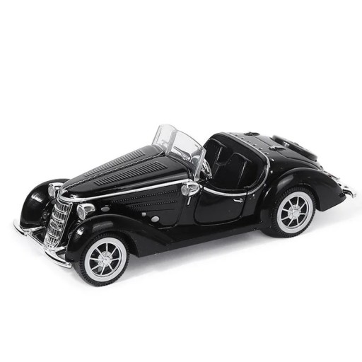 Kovový model  historického automobilu  Detailní retro miniatura automobilu