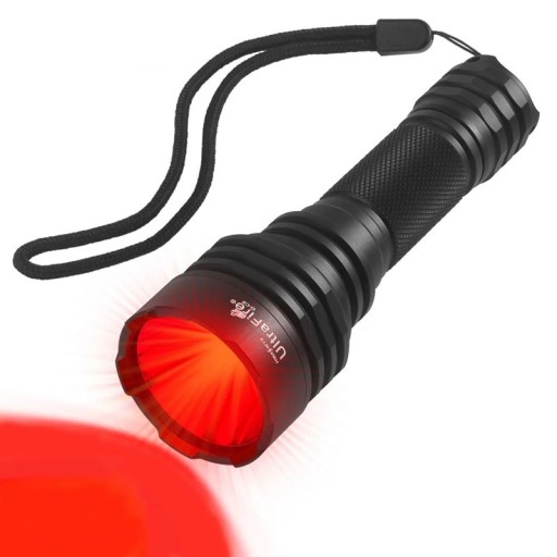 Krachtige LED-zaklamp met rood licht 350 m Groot bereik Hoog vermogen Voor buitenactiviteiten, jagen, kamperen, tactisch gebruik Zaklamp